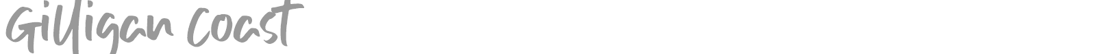 Gilligan Coast font preview